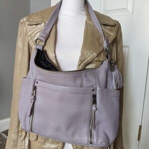 The Sak Lavender Leather Bag Medium